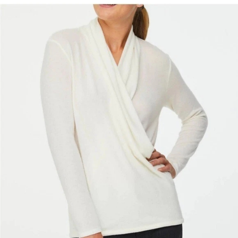 LOFT Cream Cowl Neck Sweater